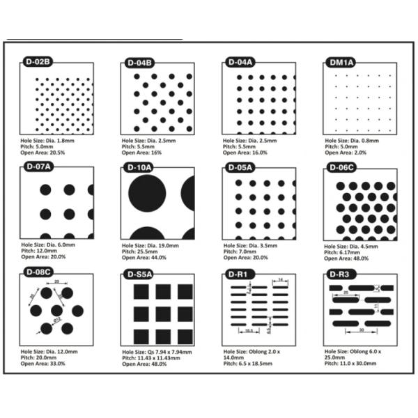 5052 1.2mm алюминиевое плакирование металла, панель 0.9mm алюминиевая пефорированная