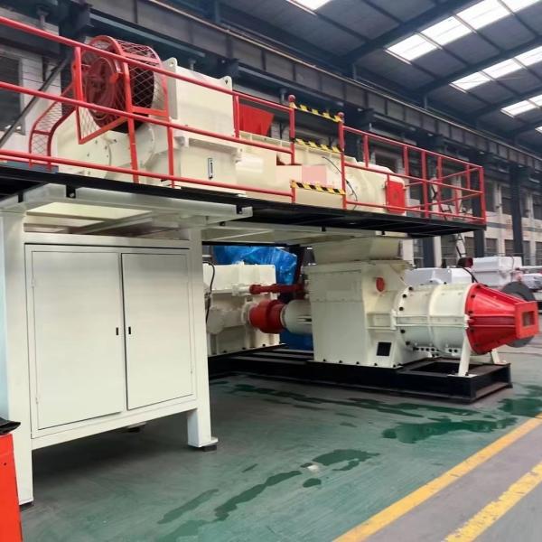 JKY60 / 60Z-40 Streamlined Double Stage Vacuum Extruder For Mud Clay Brick Making