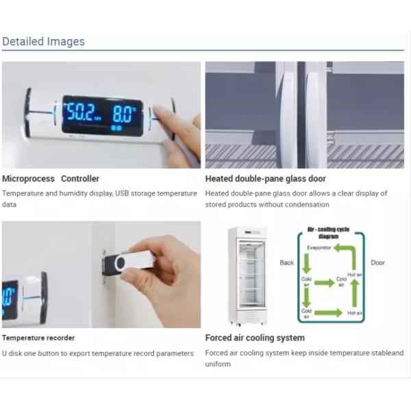 Small lab freezer pharmacy refrigerator medical/ laboratory/4 degree blood bank/ Vertical Drug
