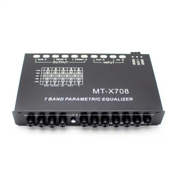 Car Equalizer with 5 Segment Equalizer AUX Input for Enhanced Car Audio System