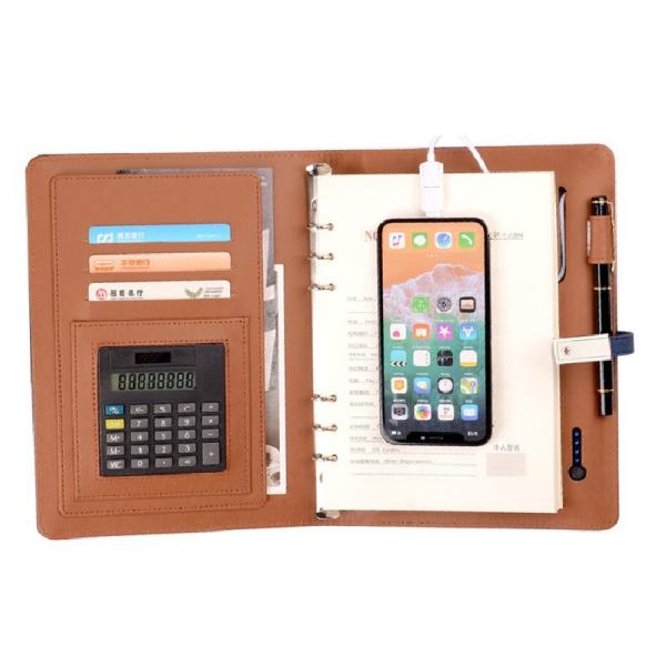 8000 мх персонализированный путешественный беспроводный зарядный блок с имитационной кожей