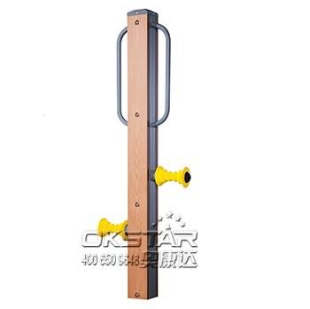 outdoor wooden fitness equipment--WPC Outdoor Fitness Equipment Wooden Leg Massager