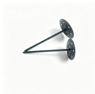 Adhesive Round Base Insulation Hangers Galvanized Steel