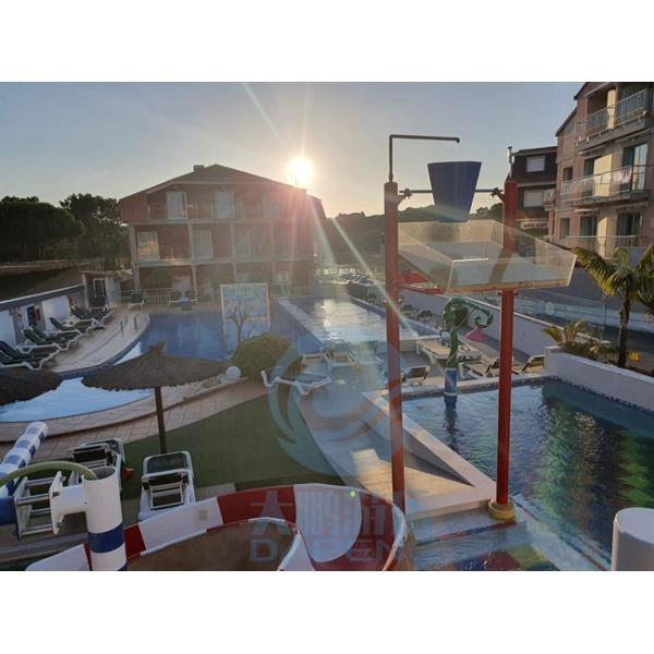 Группа сброса ведра аквапарк высоты пусковой площадки 5m выплеска воды стеклоткани для зоны брызг