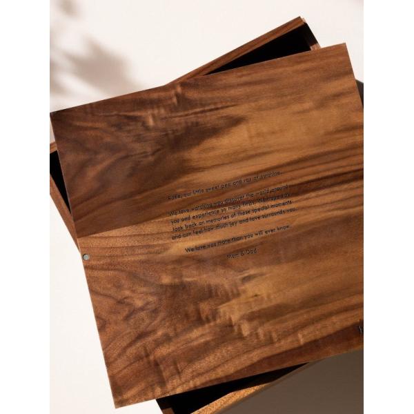 Modern Minimalist Custom Memory Box for Personalized Logo Keepsakes and Storage Holders