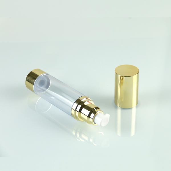 10ml - упаковка насоса лосьона извива косметического пластикового безвоздушного золота бутылки 30ml Refillable