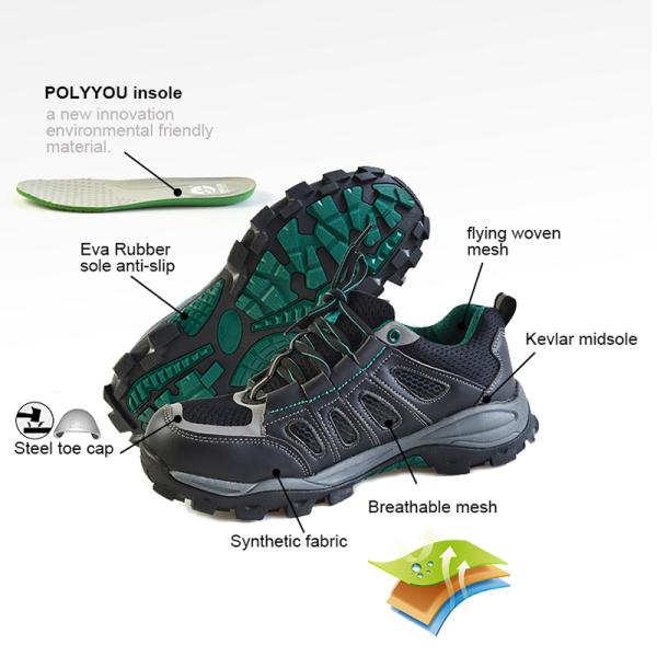 POLYYOU Insole and 6KV Insulation UF-165 Feet Protective Safety Footwear for Work