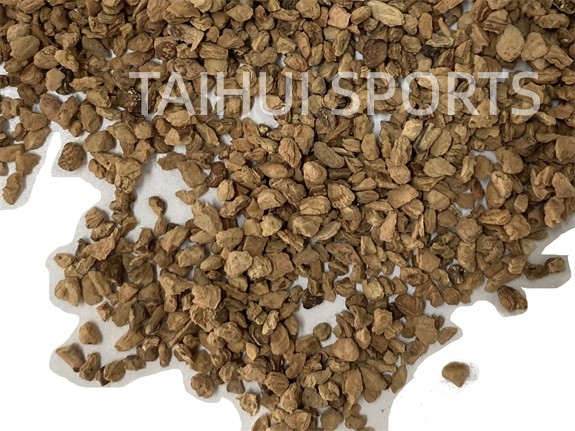 Eco-friendly Non-toxic Cork Infill Granules With Heat Insulation For Organic Turf Infill Football Soccer Field Artificial Turf