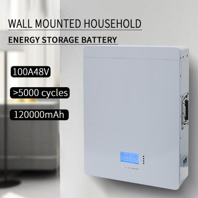 5kwh Solar Wall Battery 48v 120ah Lithium Battery With LCD Display