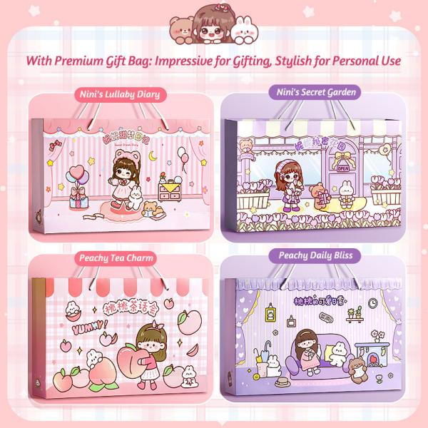 Cute Stationery Journaling Set Notebook Stickers Children's Handbooks