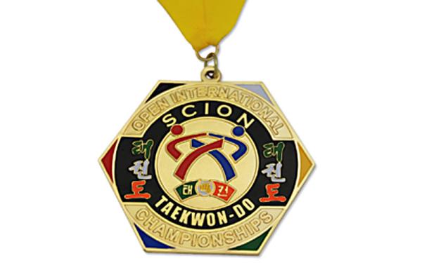 Soft Ribbons Running Award Medals , Custom Sports Medals 55*55mm Dimension