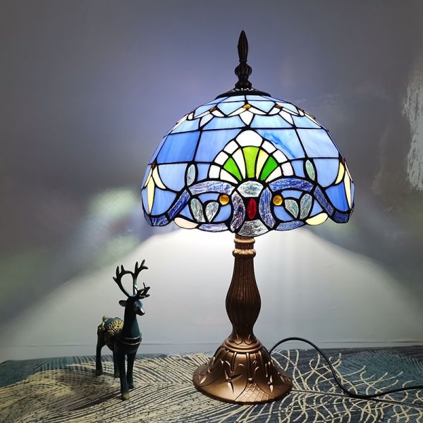 30cm Table Lamp E27 Baroque Bedroom bedside light(WH-TTB-61)