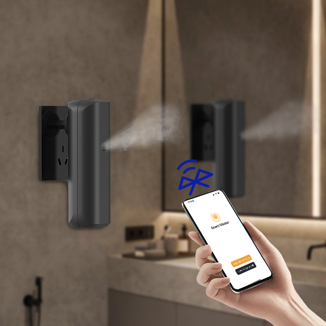 Машинка с низким уровнем шума для запаха воздуха черная EU-напряжка Bluetooth-ароматная машина