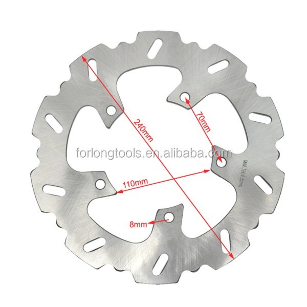 240MM Stainless Steel Motorcycle Disc Brake for BMW G 650 X Moto 650 Fixed and Sturdy Mounting hole 5 Thickness 4.5mm