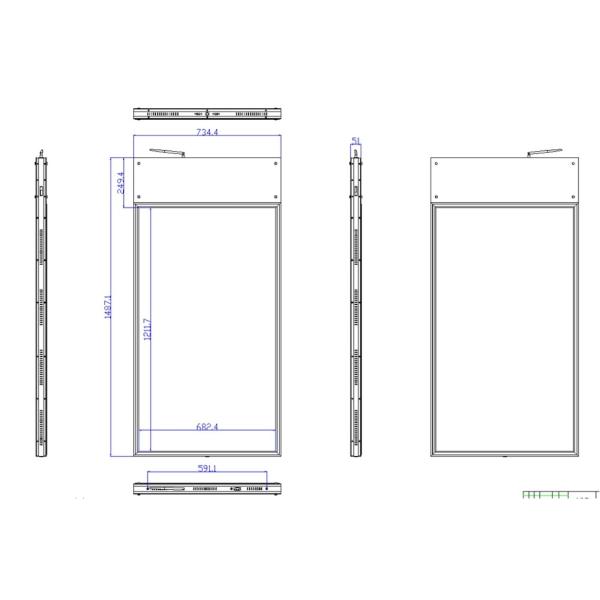 потолок крепление крыша высокая яркость двусторонний ЖК-дисплей 42