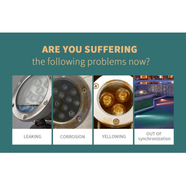 Низшее напряжение под водой привело утверждение Rohs Ce внешним управлением цвета светов 5W RGB пруда