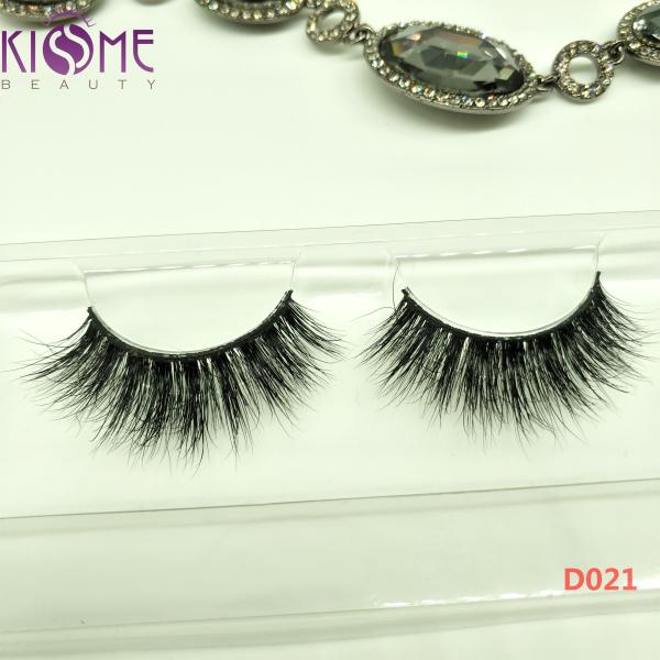 Long Lasting Real Mink Cluster Lashes Non - Irritating Black Cotton Stalk