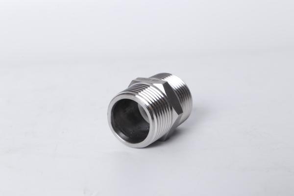 Leak Proof Stainless Steel Threaded Union , Round Stainless Steel Threaded Pipe Fittings