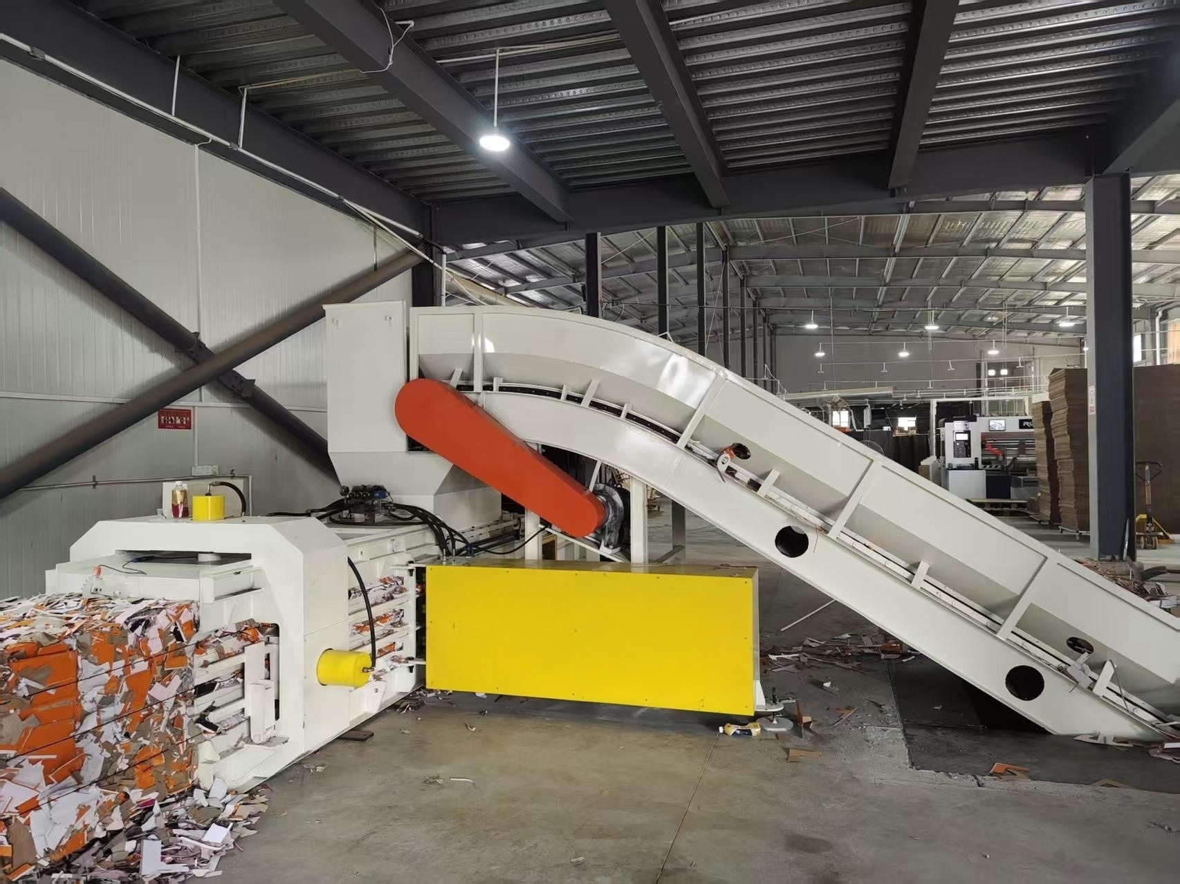 Semi Hydraulic Packing Horizontal Paper Baler 30–160 Tons Compression Force