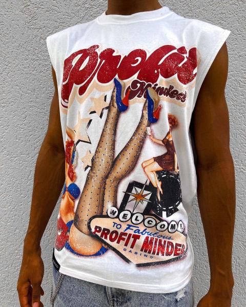 Custom Logo Silk Screen Print Sleeveless T Shirts for Men 100% Cotton Crew Neck Tank Tops