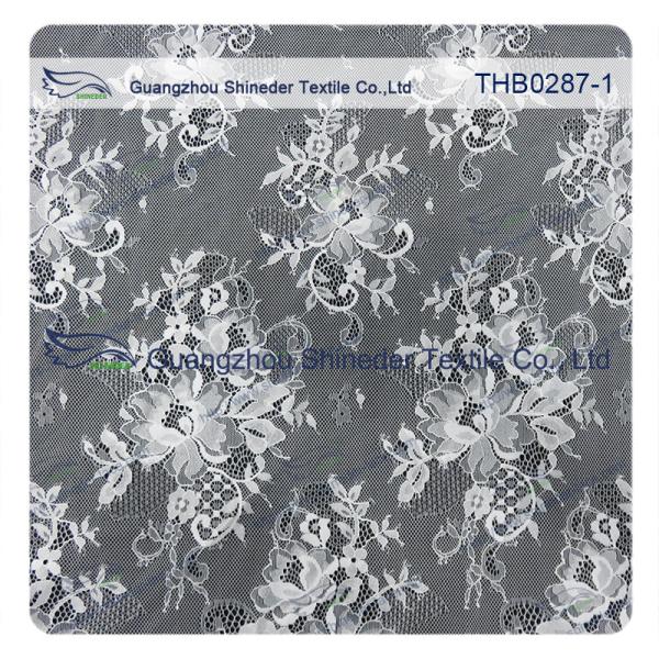 Light Two-tones Colors Polyester & Nylon Chantilly Lace for Wedding & garment dress