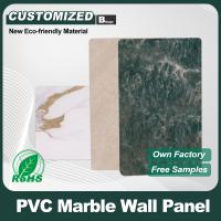 Panneau mural en PVC à vendre à chaud 1220*2440*5/8mm Rétracteur de flamme Bambou Charbon de bois écologique Panneau mural en PVC en marbre Panneau mural intérieur Panneau décoratif Plafond pour projet de rénovation d'hôtel Panneau mural spécifique