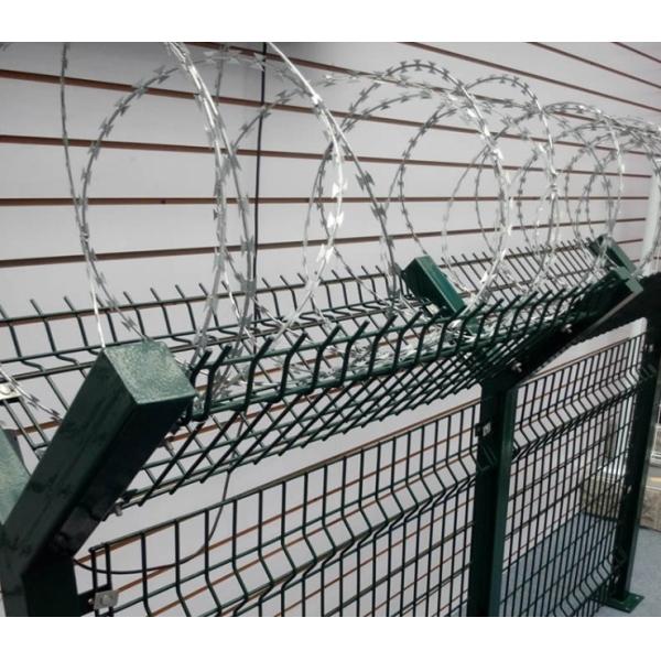 Razor Prison Net Fence with Hot-Dip Galvanized Coiled Snake-Bellied Blade Barbed Wire