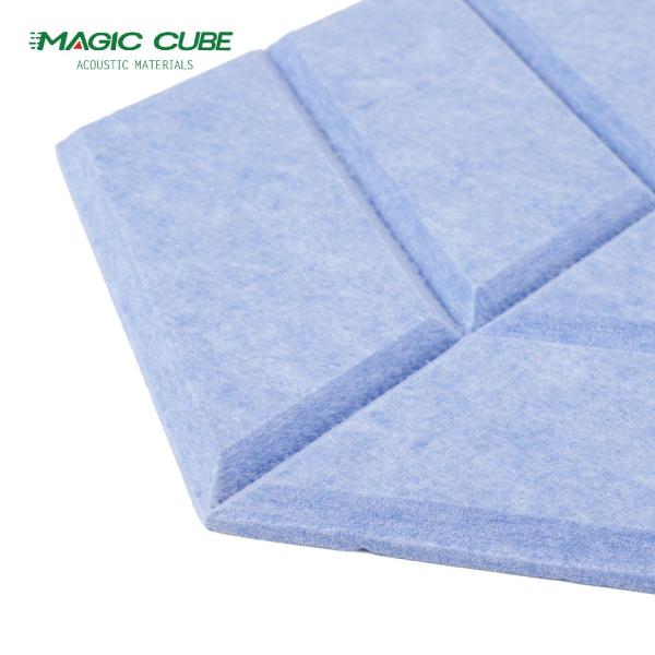 European Standard 9mm/12mm/24mm 100% PET Fiber Acoustic Panel Dense Thick Acoustic Wall And Ceiling Panel