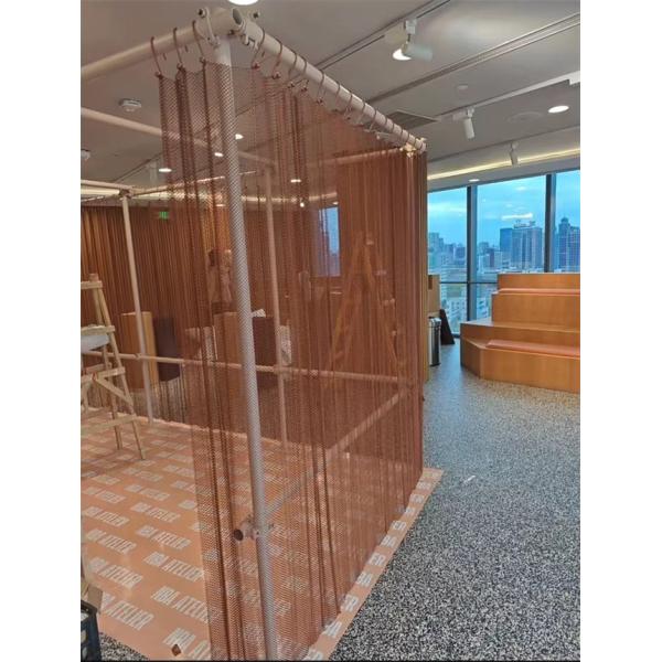 Acier 6mm-20mm trous Rideaux en maille métallique pour la décoration polyvalente