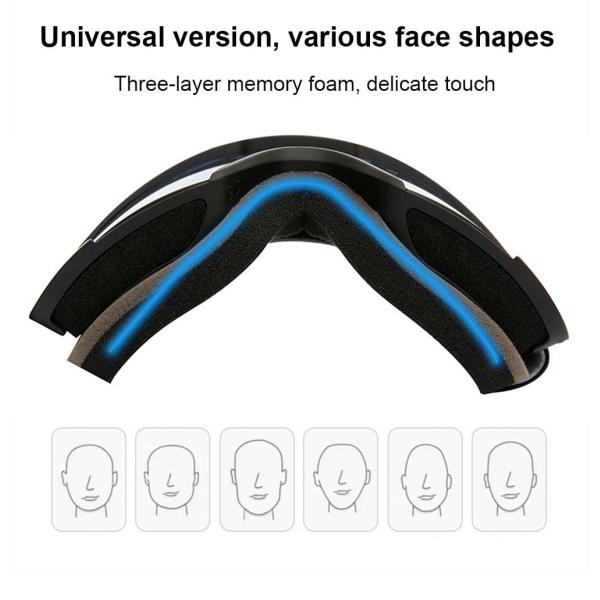 Customized Color Ski Goggles with Adjustable Elastic Strap and Double Anti-Fog Lens