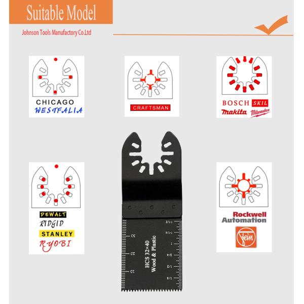 32x40mm Serrated лезвие HCS осциллируя для пластикового вырезывания