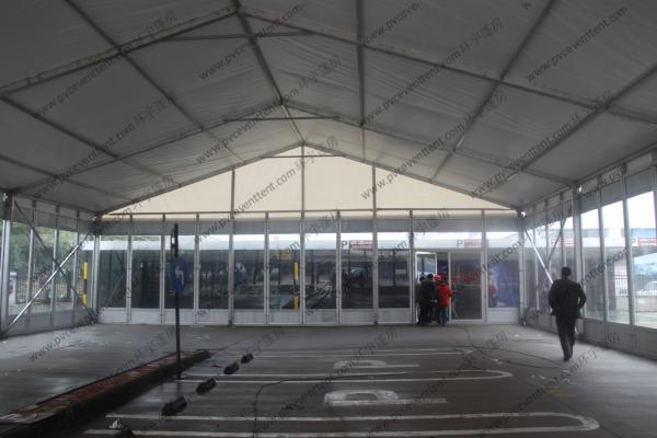 Outdoor Exhibition Tent/PVC Fabric Roof Exhibition Canopy Glass Walls