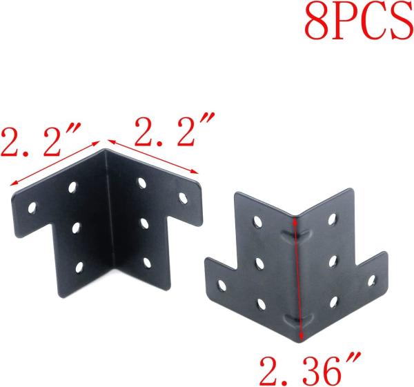 Workbench Metal L Corner Brace Bracket Joint Fastener Galvanized