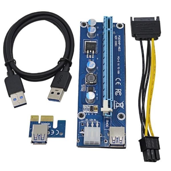 6 Pin Male Connector To Dual 6+2 Pin Male Connector pCIE Power Cable