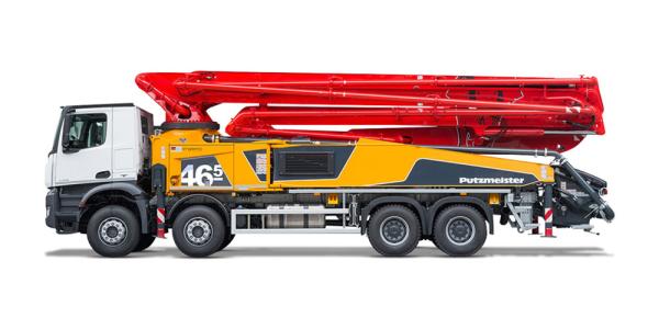 Carro-bomba de concreto montado em caminhão usado Putzmeister M46-5 4141