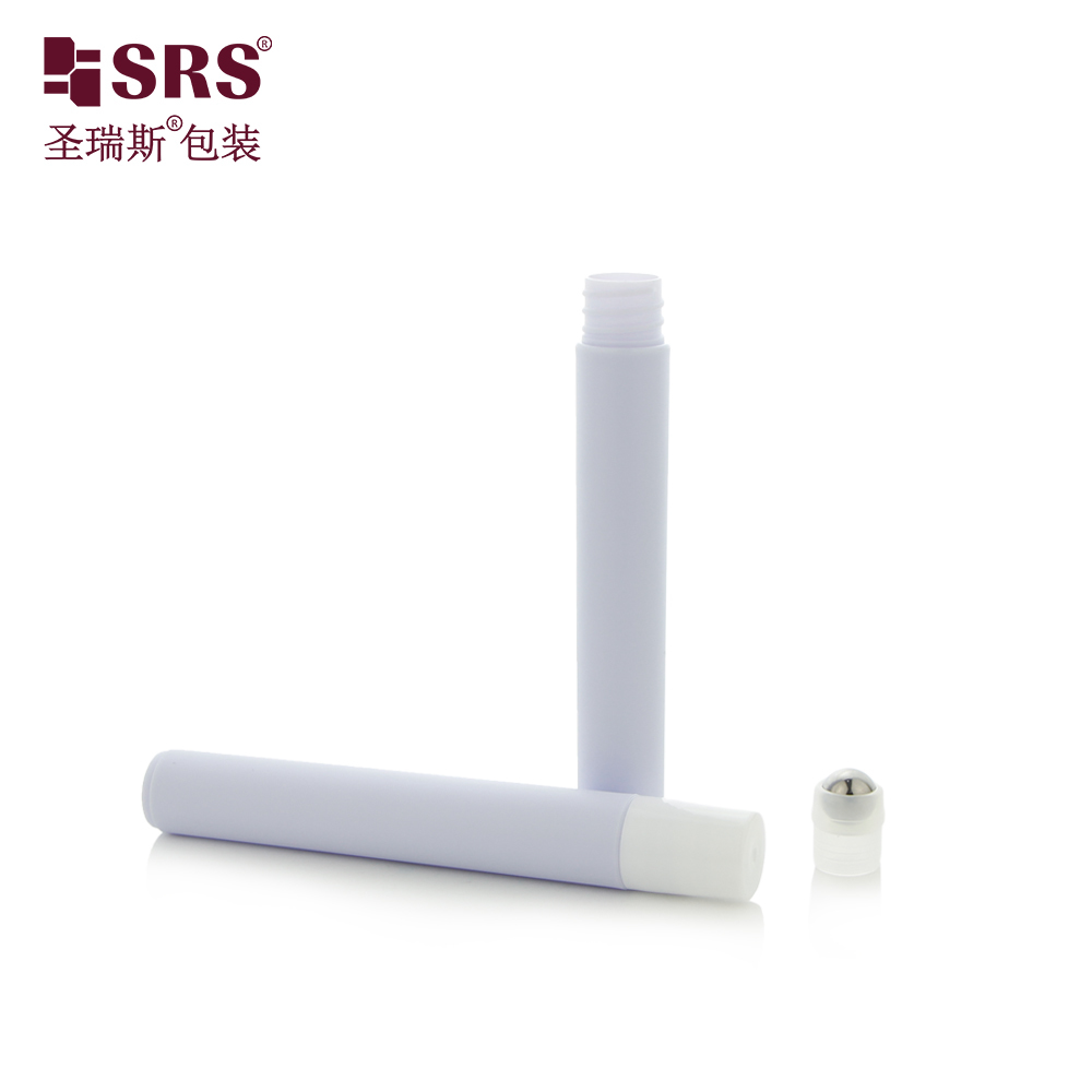 Eco‑friendly PCR PP Plastic Roll On Bottle 10ml Empty Roller Bottle for Eye Serum Cosmetic Packaging