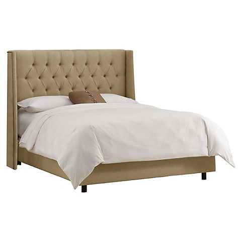 hotel chesterfield high back designer french style antique king upholstered bed beds headboard linen velvet fabric