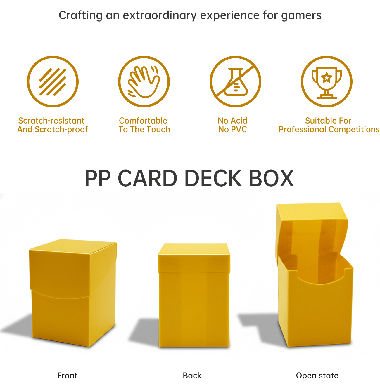Custom PP Plastic Flip Card Box Durable Secure and Eco-Friendly deck card boxes