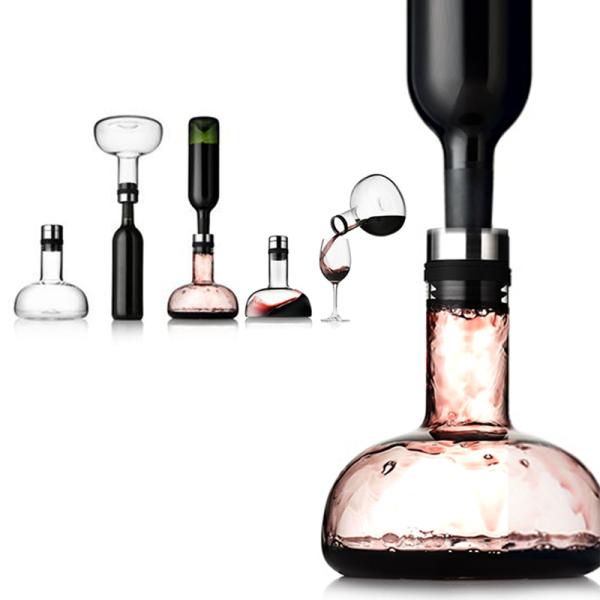 Взгляд Эко неэтилированного стеклянного графинчика вина элегантный дружелюбное для Рестарент/партии