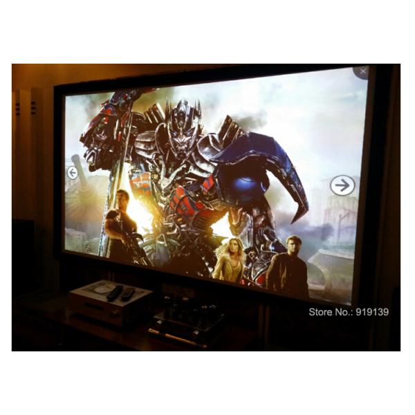 Hot Selling 140Inch Flat Fixed Frame Wall Mount Projection Screen 16:9 For Cinema Room