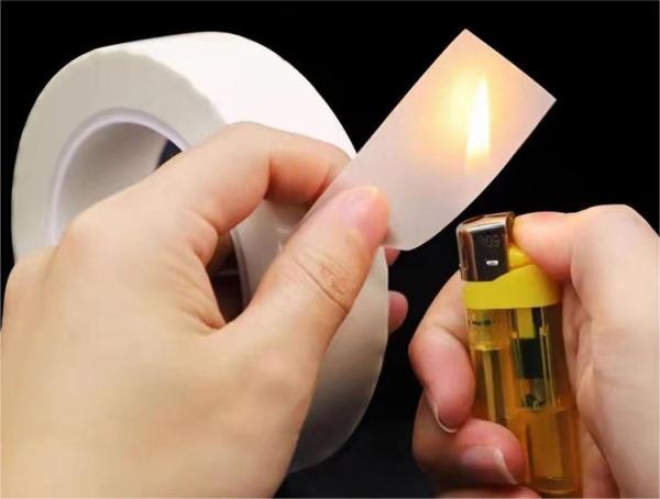 Tape à double face jaune ignifuge et résistant aux températures jusqu'à 300 °F
