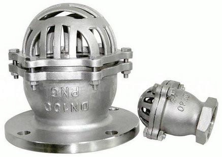 PN25 Stainer Flanged Foot Valve 3'' Stainless Steel For Water Pump