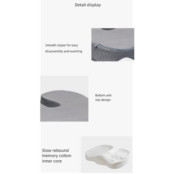 High Density Slow Rebound Memory Foam Seat Cushion for Home Hotel Office Kitchen Chair