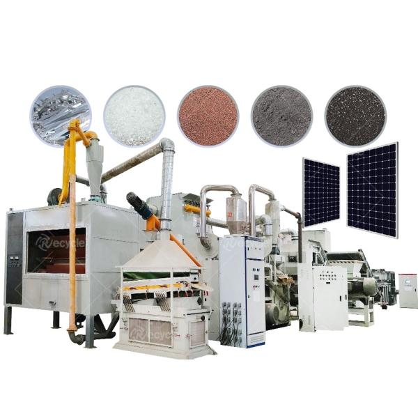 Solar Panel Recycling Plant Waste Solar Panel Frame And Photovoltaic Cell Sheet Separating Machine PV Module Sorting Equipment