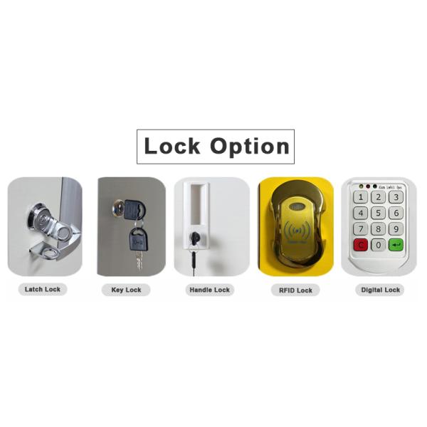 Armário de exposição moderno da medicina da sala de mudança, 4 cacifos dobro da sala de pessoal das séries da porta