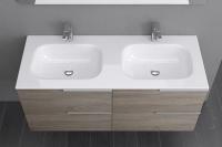 évier 80cm contemporain de navire de vanité de meuble de rangement de salle de bains de 560mm