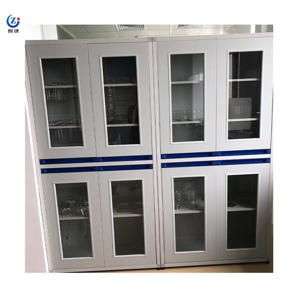 Reinforced Steel 3-Tier Lab Storage Cabinet With Adjustable Shelves