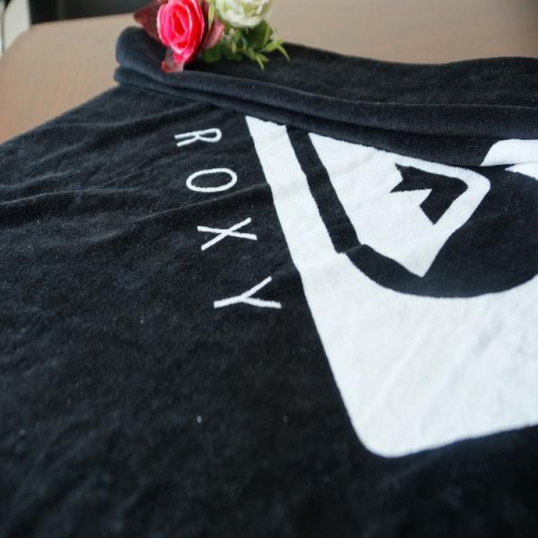 Dark Black Customized Jacquard Reactive Printing Cotton Towel