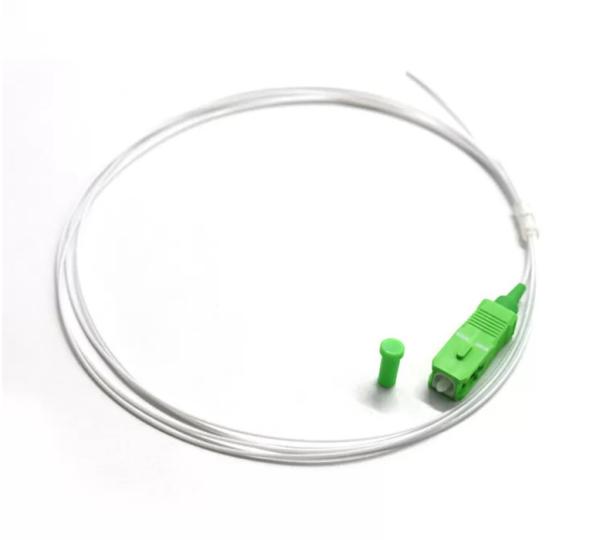 SC APC Pigtail Single Mode 0.9mm G657A1 Fiber Optic Pigtail White Color
