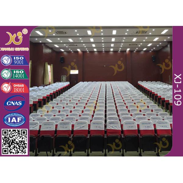 Medium Back Auditorium Chairs With Writing Board / High Rebound Sponge Inner Material